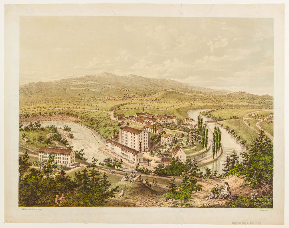 EXT_32268_20180513_080447 J. J. Hofer nach H. Zollinger, Kloster Wettingen, Chromolithographie, ab 1858